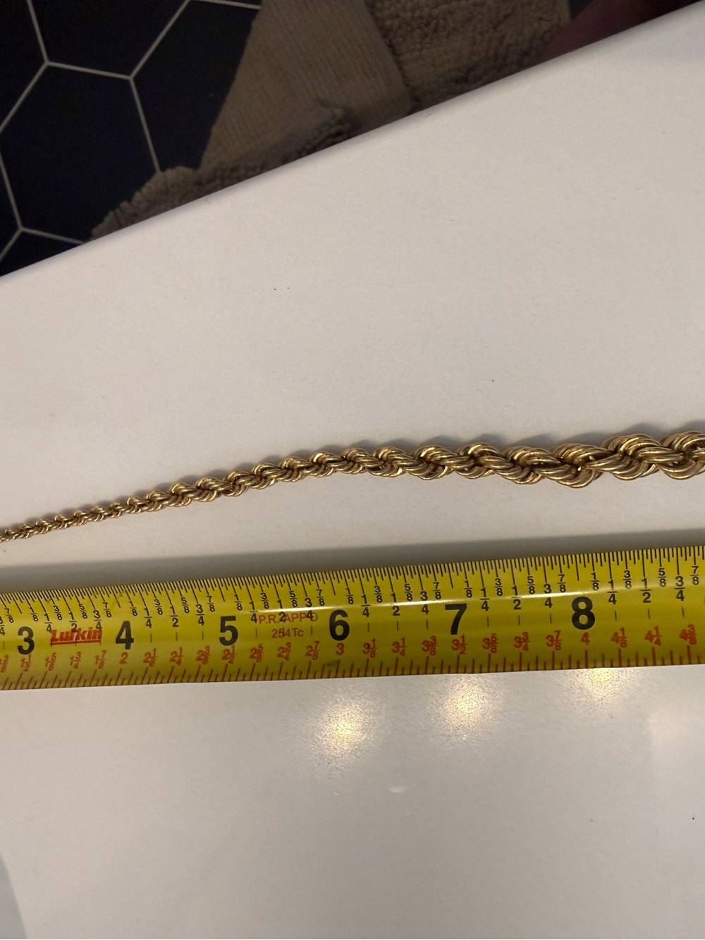 Gold Rope Chain Necklace - Women's Jewelry